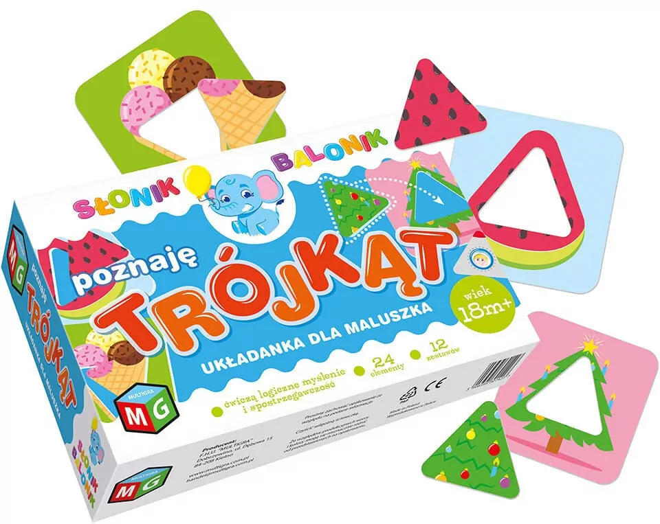 Poznaję trójkąt. Układanka dla maluszka - tantis.pl