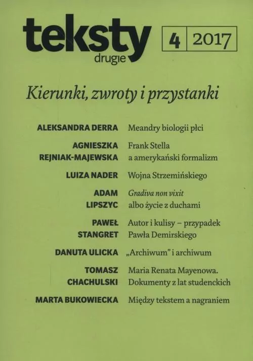 Teksty drugie 4/2017 - tantis.pl