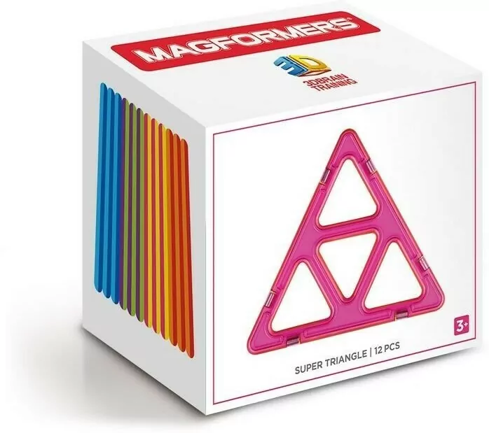 Klocki magnetyczne 3D. 12 elementów - tantis.pl