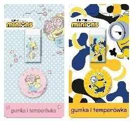 Gumka + temperówka na blistrze Minionki