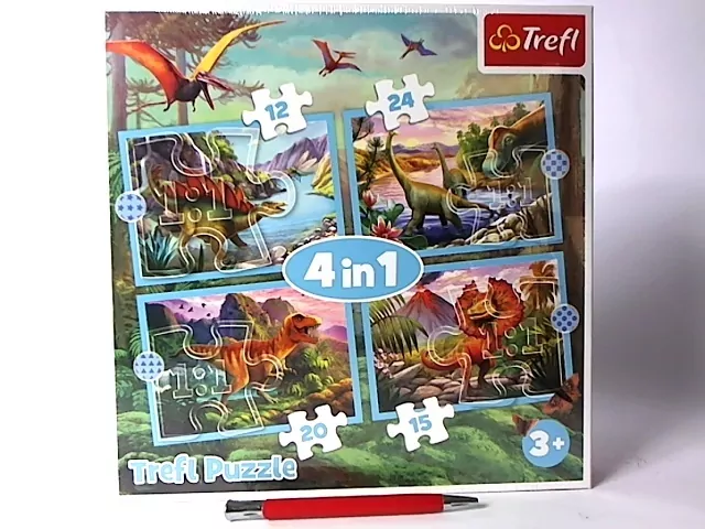 Puzzle 4 w 1 Wyjątkowe dinozaury - tantis.pl