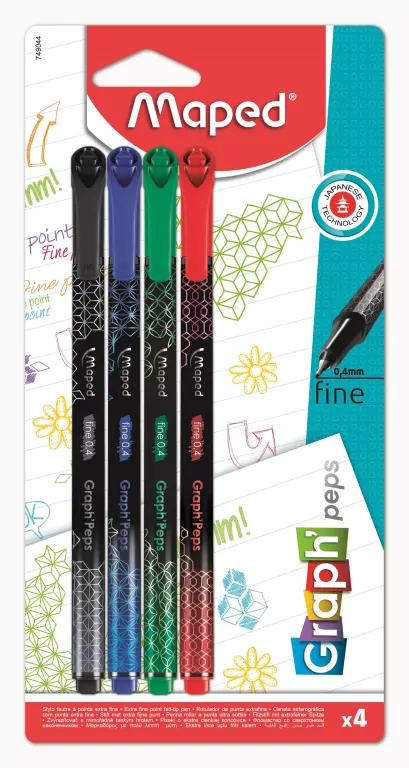 Cienkopis. Graph Peps Deco. 4 kolory - tantis.pl