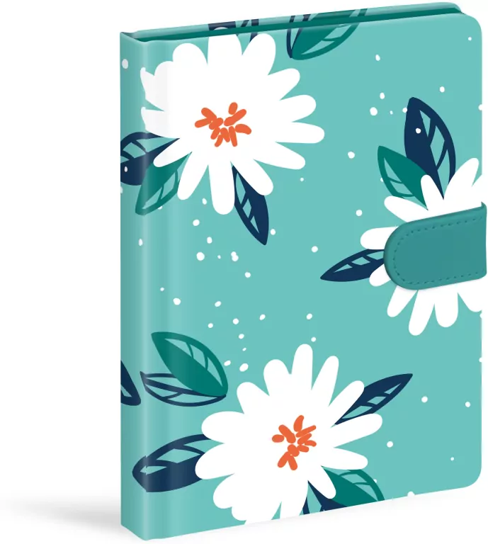 Notes na magnes Kwiaty 13x19cm 120 kartek linia - tantis.pl