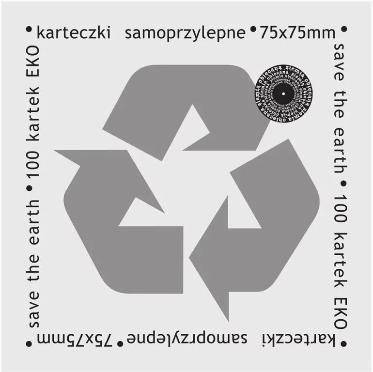 Karteczki samoprzylepne 75x75mm 100K białe - tantis.pl