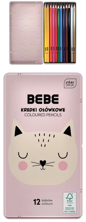Kredki ołówkowe 12 kolorów - tantis.pl