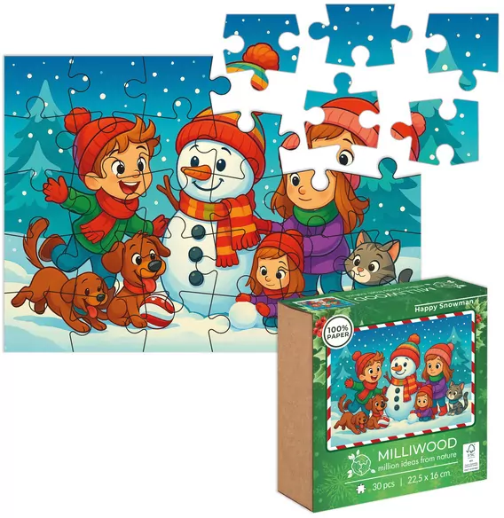 Puzzle 30 Wesoły Bałwanek ALEX - tantis.pl