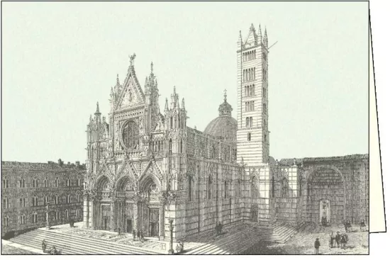 Karnet z kopertą. Siena Cattedrale S. Maria