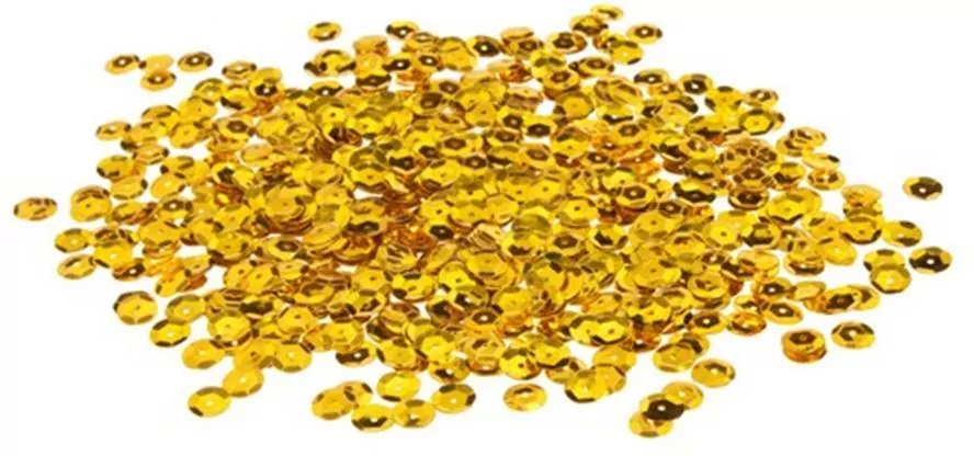 Cekiny metaliczne kółka 8mm złote - tantis.pl