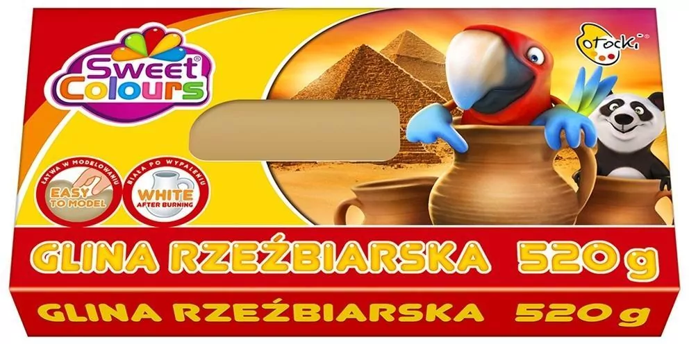 Glina rzeźbiarska 500g.Otocki - tantis.pl