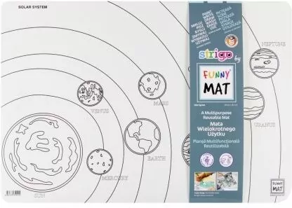 Mata transparentna Układ Słoneczny Funny Mat - tantis.pl