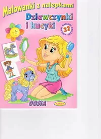 Dziewczynki i kucyki. Malowanki z nalepkami - tantis.pl