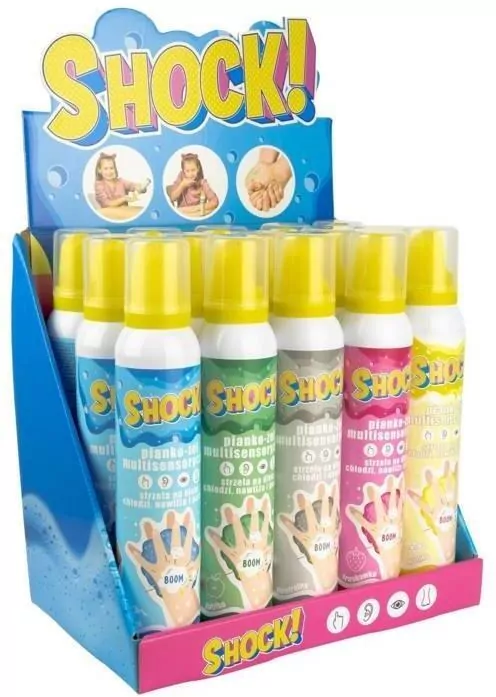 SHOCK! Pianko-żel 200ml Display 15 sztuk Mix - tantis.pl