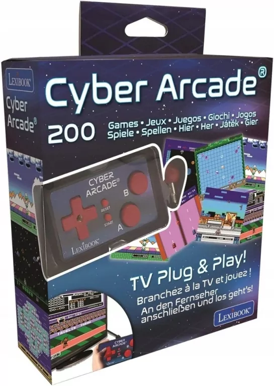 Konsola do gier telewizyjnych Cyber Arcade Lexibook DJG6500 - tantis.pl