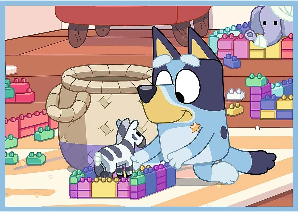 Trefl. Puzzle 4w1. Bluey i jego świat - tantis.pl