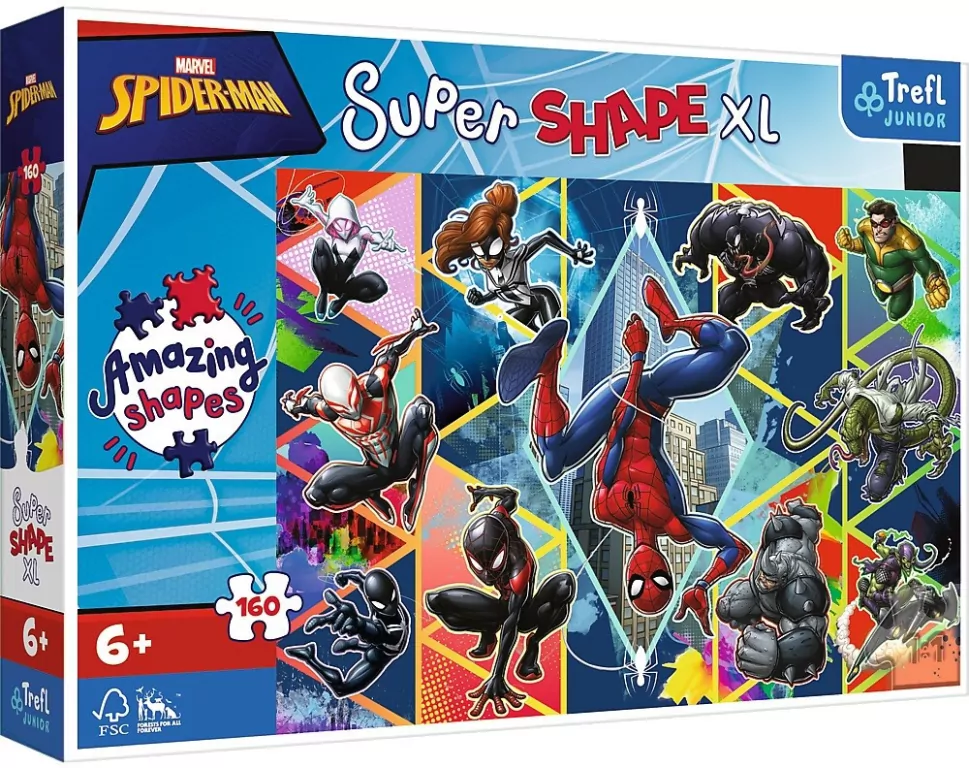 Puzzle 160. Super Shape XL. Dołącz do Spidermana - tantis.pl