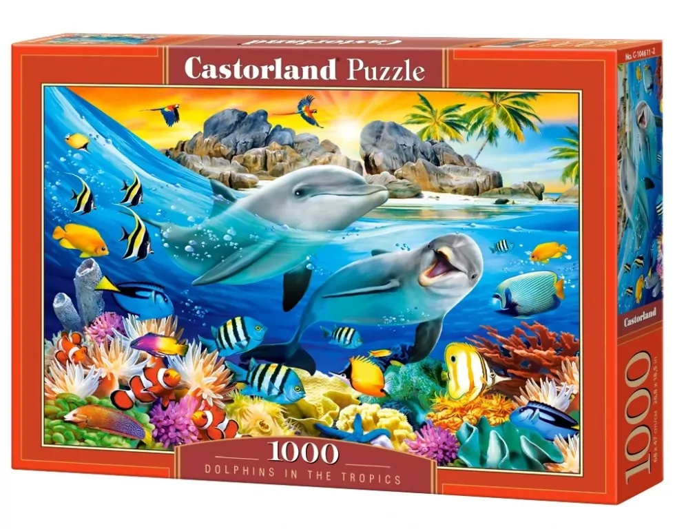 Puzzle 1000. Dolphins in the Tropics - tantis.pl