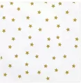 Serwetki. Gwiazdki złote 33x33cm - tantis.pl
