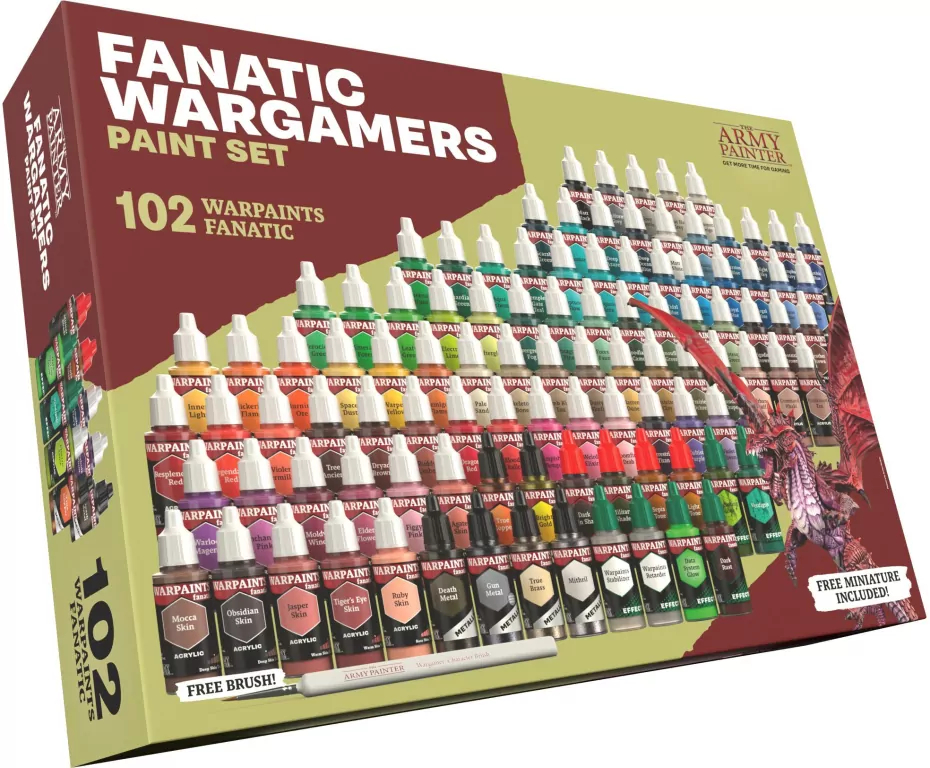 The Army Painter: Warpaints - Fanatic - Wargamers Paint Set - tantis.pl