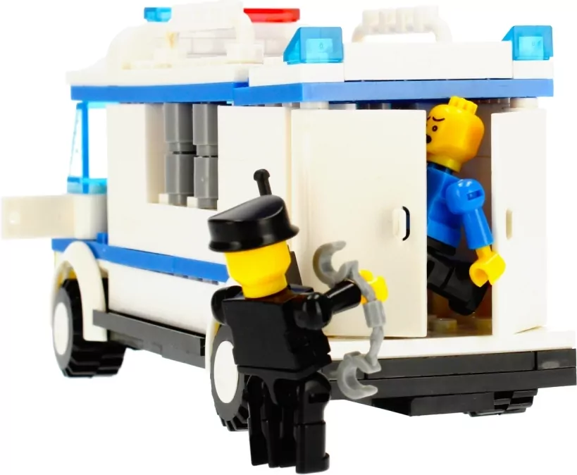 Klocki konstrukcyjne Alleblox Policja 134 elementy - tantis.pl