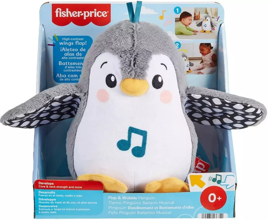 Mattel. Fisher-Price Muzyczny Pingwinek Kiwaczek HNC10 - tantis.pl