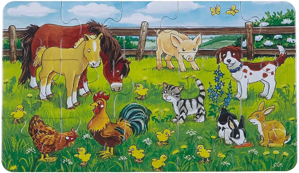 Puzzle 15 ramkowe. Zwierzęta domowe. 060467 - tantis.pl