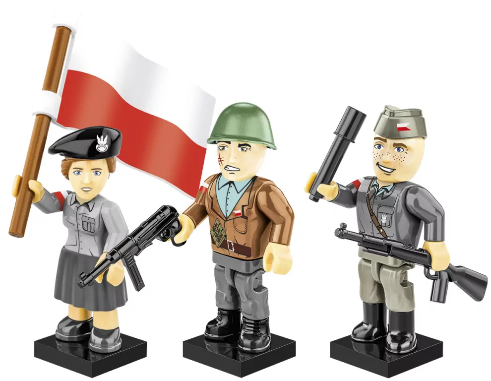 Cobi. Powstanie Warszawskie 1944, 3 Figurki - tantis.pl
