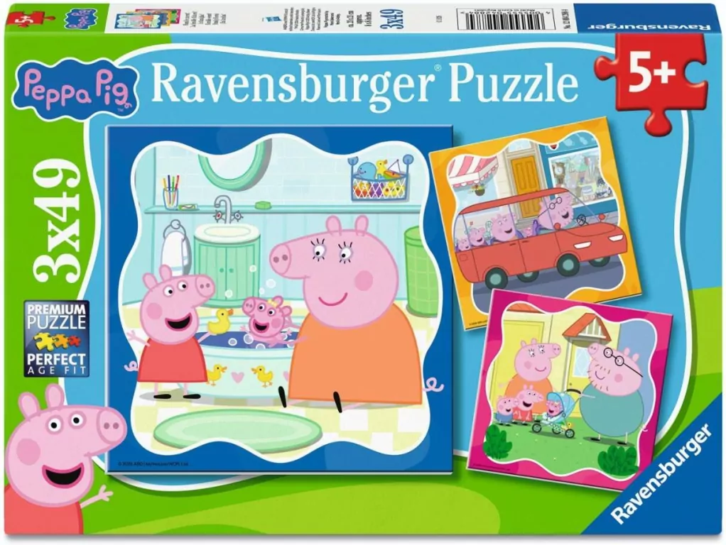 Puzzle 3x49 Peppa Pig - tantis.pl