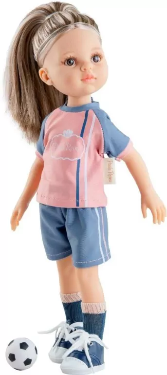 Cudowna hiszpańska lalka Monica Futbolista 32cm - tantis.pl