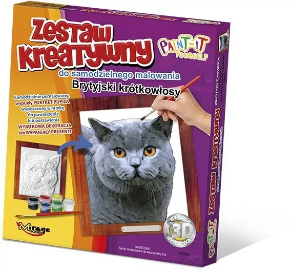 Zestaw Kreatywny do malowania. Brytyjski kot krótkowłosy - tantis.pl
