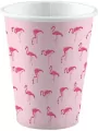 Kubki papierowe flamingi 250ml 8szt - tantis.pl