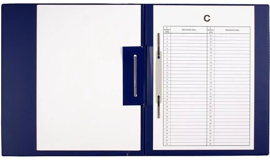 Teczka do akt osobowych (b+w) granat - tantis.pl