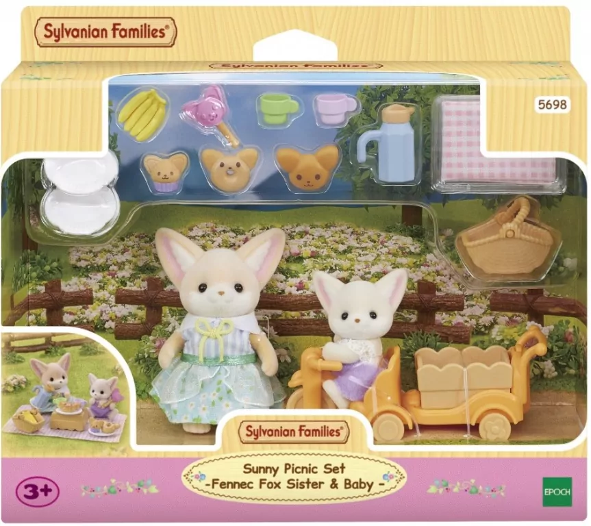 Sylvanian Families Rodzina lisów pustynnych na pikniku 5698 - tantis.pl
