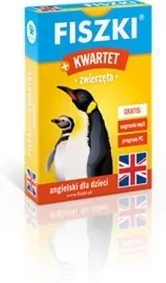 Fiszki obrazkowe + Kwartet. Zwierzęta. Angielski dla dzieci. - tantis.pl