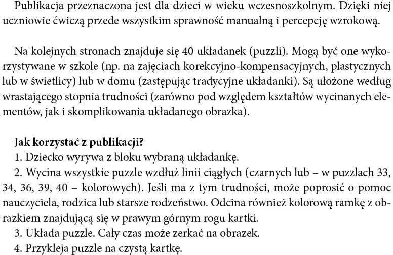 Wytnij i ułóż - tantis.pl