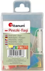 Pinezki flagi 40szt