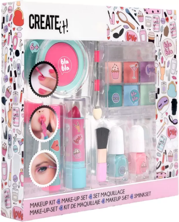 CREATE IT! make-up zestaw róż/turkus - tantis.pl