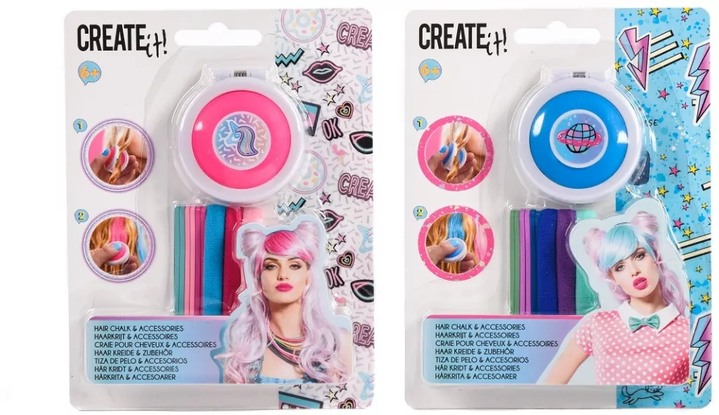 Create It!. Kreda do włosów + akcesoria, mix - tantis.pl