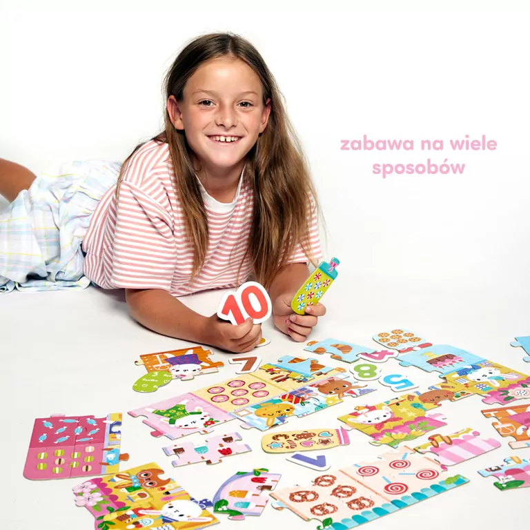 CzuCzu. Puzzle 3+4+. Cyfry Króliczki - tantis.pl