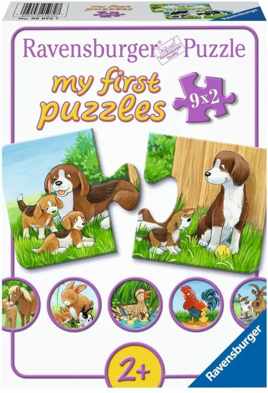 Puzzle 9x2 Farmyard Families - tantis.pl