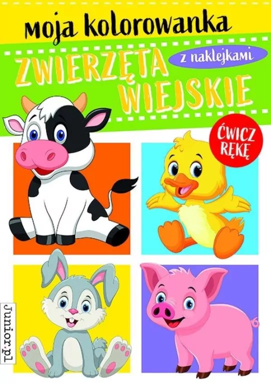 Zwierzęta wiejskie. Moja kolorowanka - tantis.pl