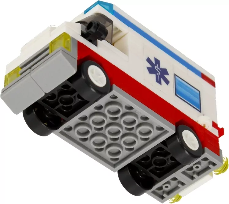 Klocki konstrukcyjne City 102 elementy. Ambulans - tantis.pl