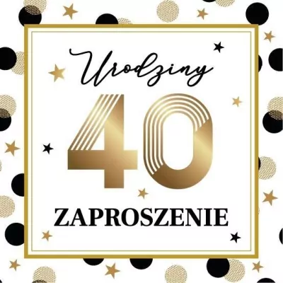 Zaproszenie Urodziny