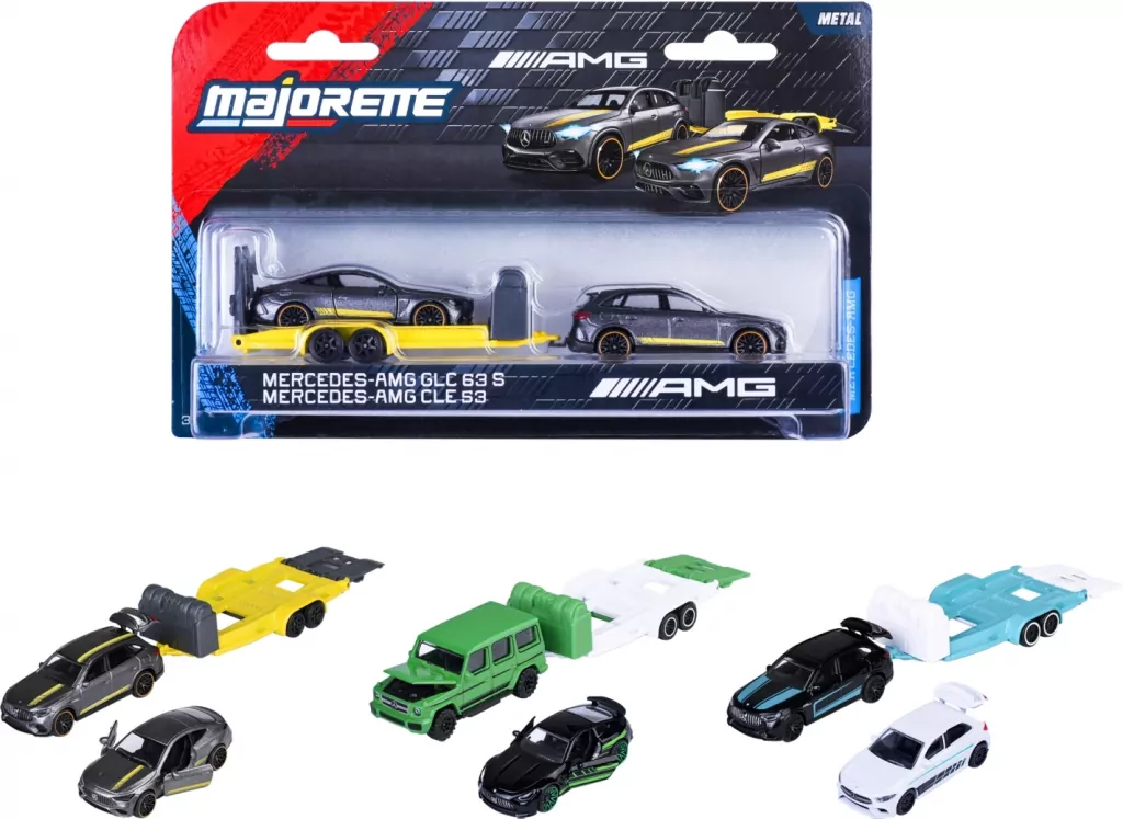 Majorette Mercedes AMG z przyczepą MIX - tantis.pl