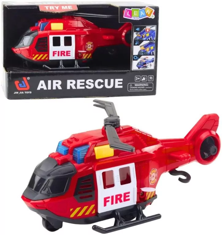 Helikopter strażacki z dżwigiem światło i dżwięk - tantis.pl