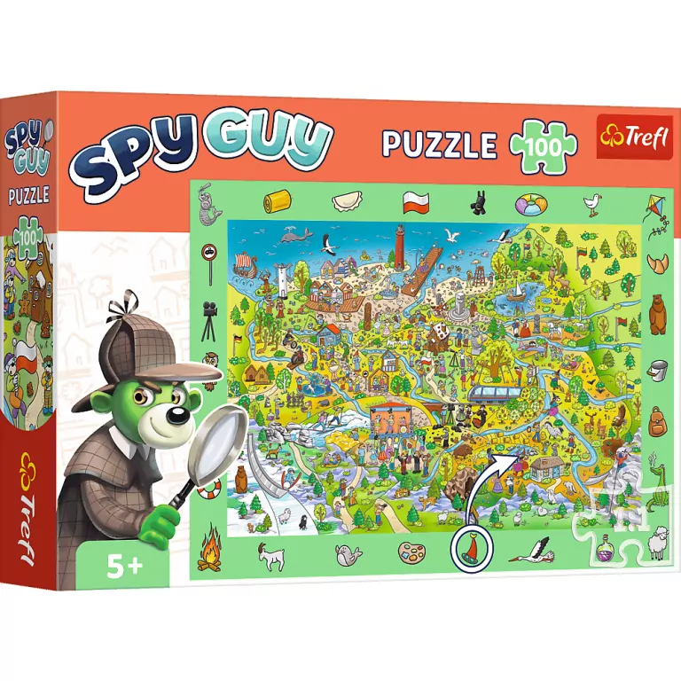 Trefl. Puzzle 100. Obserwacyjne - Spy Guy Polska - tantis.pl