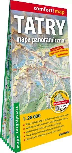 Comfort! map - Tatry 1:28 000 w.2025 - tantis.pl