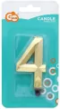 Świeczka Cyfra 4 Diament 7.6cm - tantis.pl