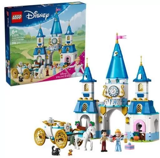 LEGO® Zamek Kopciuszka i kareta 43275 - tantis.pl