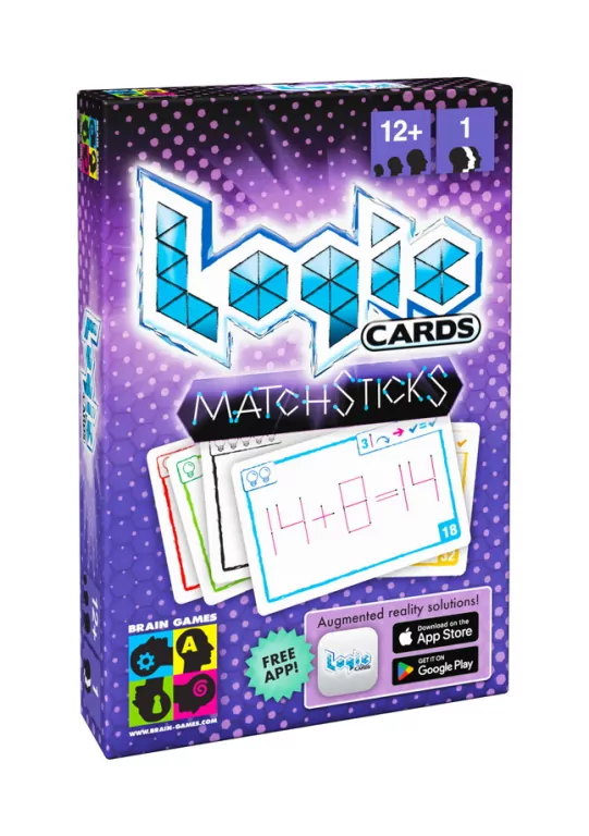 Logic Cards Matchsticks BRAIN GAMES - tantis.pl