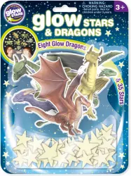 Naklejki na ścianę. Świecące gwiazdy i smoki. Brainstorm